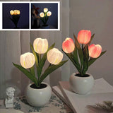 Lampe de table LED de Tulip Veilleuse Fleurie