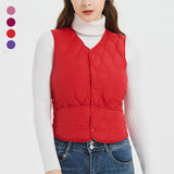 Gilet en coton duveteux