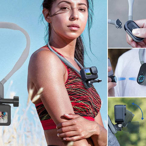 Support de cou en U pour caméras de sport