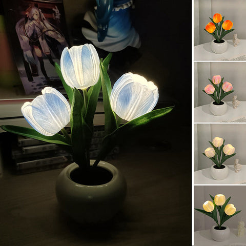 Lampe de table LED de Tulip Veilleuse Fleurie