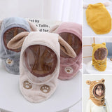 Bonnet polaire à capuche avec visière coupe-vent