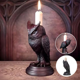 Porte-bougies en forme de hibou