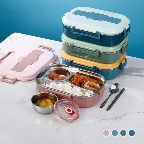 Boite à repas portable de grande capacité en acier inoxydable