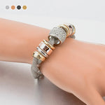 Bracelet d'accent d'anneau entrelacé