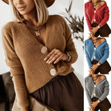 Cardigan à boutons en métal