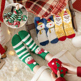 Coffret cadeau de Noël - Chaussettes en peluche mignonnes