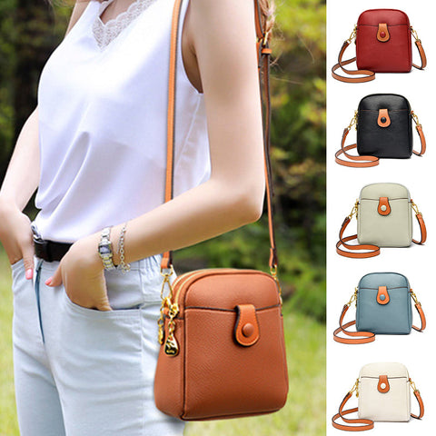 Élégant sac à bandoulière contrasté