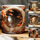 Mug citrouille à trou fissuré