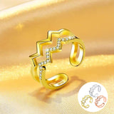 Bague Vague Diamant Double Couche