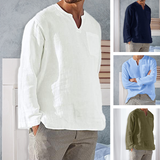 Chemise en lin à manches longues