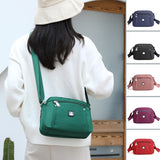 Sac à bandoulière monochrome simple à la mode en nylon