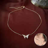 Collier depapillon en patchwork magnétique