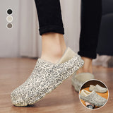 Chaussures d'Intérieur en Coton Peluche Chaud pour Hommes