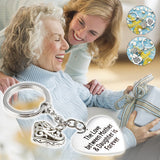 Porte-clés avec lettres en forme de coeur