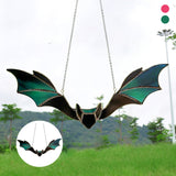 Tentures De Vitraux De Chauve-souris D'Halloween