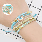 Bracelets de perles de riz multicouches