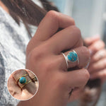 Bague Or Turquoise Naturelle
