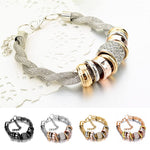 Bracelet d'accent d'anneau entrelacé