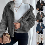 Veste en peluche à revers