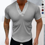 T-shirt élégant à col en V pour hommes