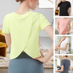 T-shirt de yoga fendu