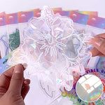 PVC animal coloré autocollant anti-collision pour vitres(6 pcs)