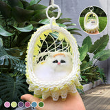 Panier de Fleurs Chaton Simulé