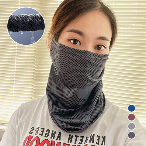 Masque solaire en soie glacée