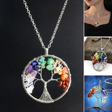 Collier Arbre De Vie Coloré