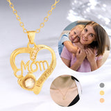 Langues Collier pendentif projection pour mère