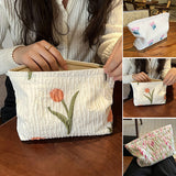 Trousse de maquillage florale mignonne