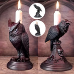 Porte-bougies en forme de hibou
