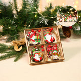 Ensemble de décorations de Noël en bois Gnome (12 pièces)