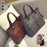 Sac à bandoulière en cuir vintage pour dames