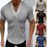 T-shirt élégant à col en V pour hommes