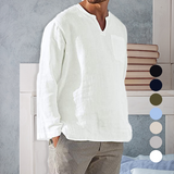 Chemise en lin à manches longues