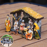 Ensemble de figurines de la Nativité