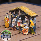 Ensemble de figurines de la Nativité
