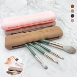 Étui de Rangement en Silicone pour Pinceaux de Maquillage