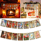Bannière de Noël de style vintage