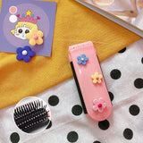 Peigne à Coussin d'Air Portable de Fleurs