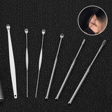 Ensemble d'outils de cueillette d'oreille en acier inoxydable
