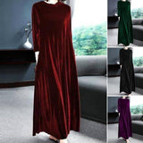 Robe en Velours Doré