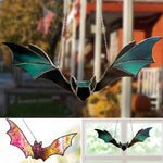 Tentures De Vitraux De Chauve-souris D'Halloween