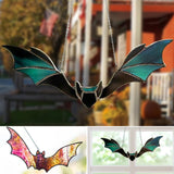 Tentures De Vitraux De Chauve-souris D'Halloween