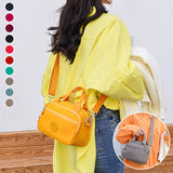 Sac à main fonctionnel à plusieurs compartiments de couleur unie