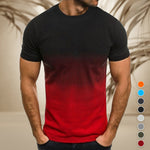 T-shirt col rond finition dégradé 3D