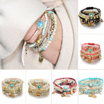 Bracelets de perles de riz multicouches