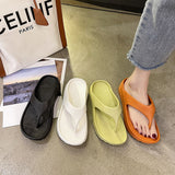 Sandales de plage simples épaissies à fond souple