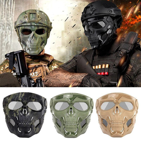 Masque de casque d'horreur de crâne